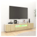 vidaXL TV skrinka s LED svetlami dub sonoma 180x35x40 cm