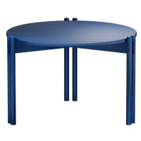 Modrý okrúhly konferenčný stolík z borovicového dreva ø 60 cm Sticks – Karup Design