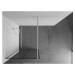 MEXEN/S - KIOTO Sprchová zástena WALK-IN 70 x 200, transparent/čierny vzor 8 mm, biela 800-070-1