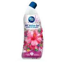 AmbiPur Ambi Pur WC Active Gel Ružový ibištek & ruža WC čistič, 750 ml