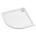 OMNIRES - MERTON akrylátová sprchová vanička štvrťkruh, 80 x 80 cm biela lesk /BP/ MERTON80/OBP