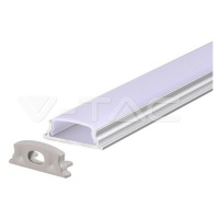 Profil LED Al, 18x6mm (sada) 2m strieborný flexibilný s difúzorom YVT-8138 (V-TAC)