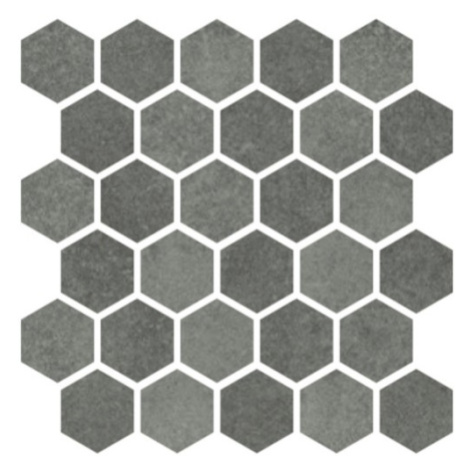 Mozaika Cir Materia Prima hunter green hexagon 27x27 cm lesk 1069912