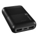 NATEC powerbanka TREVI COMPACT 10000 mAh 2X USB-A + 1X USB-C, čierna
