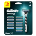 GILLETTE Mach3 Holiaci strojček + Náhradná hlavica 12 ks