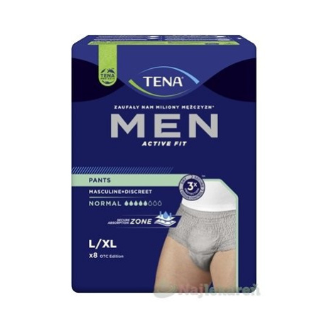 TENA Men Pants Normal ink.kalh.772803v L/XL grey 8 ks