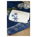 Bavlnený uterák s modrou vianočnou vyšívkou Šírka: 50 cm | Dĺžka: 90 cm