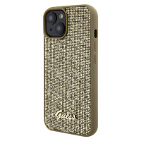 Guess PU Square Mirror Script Logo Apple iPhone 15 GUHCP15SPMSDGSD Gold