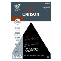 CANSON BLACK - Čierny skicár A3 (20 listov)