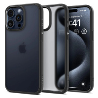 Apple iPhone 15 Pro Max, Plastový zadný kryt + silikónový rám, Spigen Ultra Hybrid Matte, priesv