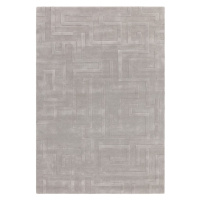 Svetlosivý vlnený koberec 160x230 cm Maze – Asiatic Carpets