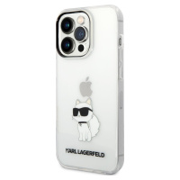 Karl Lagerfeld IML Choupette Kryt pre iPhone 14 Pro, Transparentný