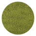 Kusový koberec Life Shaggy 1500 green kruh - 200x200 (průměr) kruh cm Ayyildiz koberce