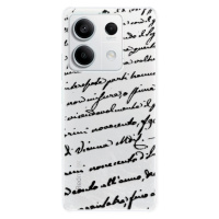 Odolné silikónové puzdro iSaprio - Handwriting 01 - black - Xiaomi Redmi Note 13 5G
