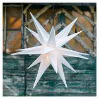 18-cípa XL plastová hviezda do exteriéru – biela