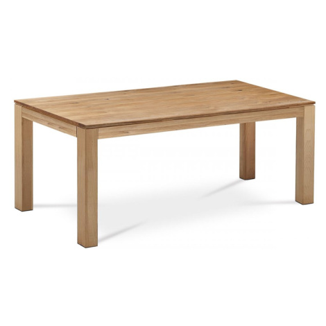 AUTRONIC DS-D200 OAK Jedálenský stôl 200x100x75 cm, masív dub, povrchová úprava olejom, nohy 10x