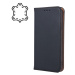 Kožené diárové puzdro Genuine Smart Pro pre Apple iPhone iPhone 7/8 čierne