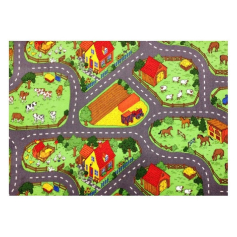 Detský hrací koberec farma 2 - detský hrací koberec farma 2 - 133 x