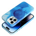 Plastové puzdro na Apple iPhone 13 Pro Leather Mag PU Splash modré