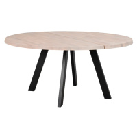 Okrúhly jedálenský stôl z bieleného dubového dreva Rowico Freddie, ø 160 cm