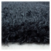 Kusový koberec Brilliant Shaggy 4200 Black kruh - 120x120 (průměr) kruh cm Ayyildiz koberce