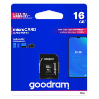 Karta pamäťová GOODRAM microSD 16GB s adaptérom