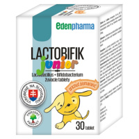 EDENPHARMA LACTOBIFIK junior žuvacie tablety s príchuťou pomaranč, 30 tabliet