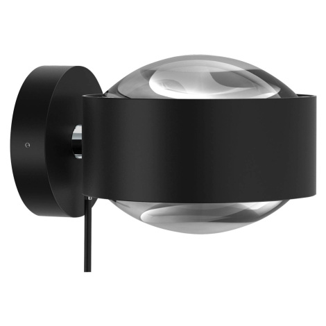 Puk Maxx Wall+ LED šošovky číre, čierne matné/chrómové TOP-LIGHT