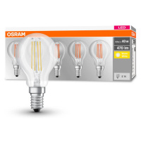 OSRAM LED E14 P40 4W filamentová 827 470lm 5ks