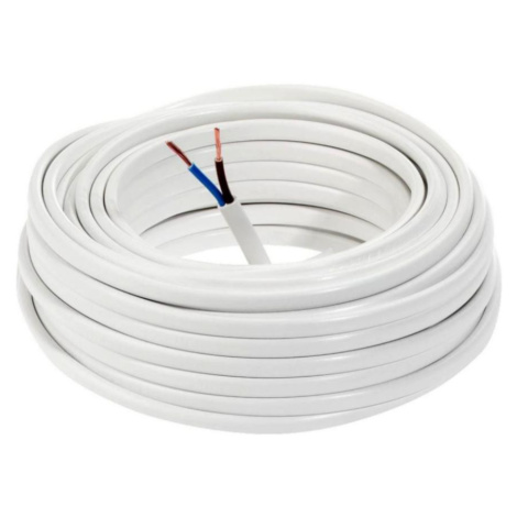 Elektrický kábel Omyp 2x1,0 biely, bubon 10m MERKURY MARKET
