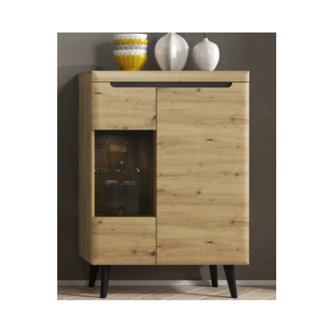 Nízka vitrína Nordi, dub artisan% Asko