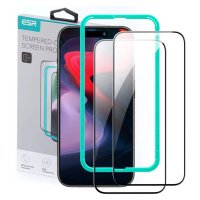 Ochranné sklo ESR TEMPERED GLASS 2-PACK IPHONE 15 PRO MAX BLACK (4894240174326)