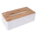 Sconto Box na papierové vreckovky WHITNEY bambus/biela