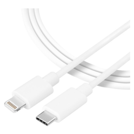 Tactical Smooth Thread Cable USB-C/Lightning 0,3m biely