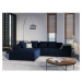 Modrý zamatový vankúš k modulárnej pohovke Rome Velvet - Cosmopolitan Design