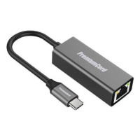 PremiumCord Prevodník USB-C na Gigabit konektor RJ45