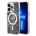 Kryt Guess iPhone 14 Pro Max 6.7" blue hardcase Leopard MagSafe (GUHMP14XHLEOPWB)
