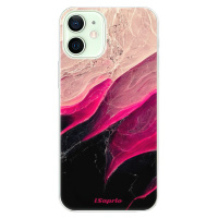 Odolné silikónové puzdro iSaprio - Black and Pink - iPhone 12