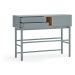 Modrý/sivý konzolový stolík 35x120 cm Corvo – Teulat