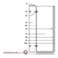 Náhradný diel Anima Glass TESSPODTGD2100