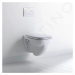 DURAVIT - D-Code Závesné WC, ploché splachovanie, alpská biela 22100900002