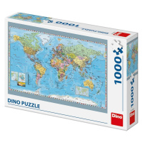 Puzzle Dino Politická Mapa Sveta, výrobca Trefl.