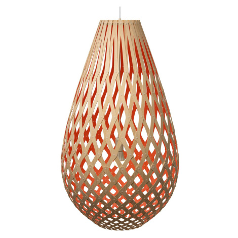 David trubridge Koura závesné svietidlo 75 cm bambusovo-červené