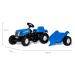 Šlapací traktor s vlečkou Rolly Toys New Holland Agriculture 013074