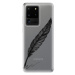 Odolné silikónové puzdro iSaprio - Writing By Feather - black - Samsung Galaxy S20 Ultra