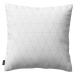 Dekoria Karin - jednoduchá obliečka, béžové trojuholníky na krémovo-bielom podklade, 60 x 60 cm,