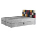 Expedo Čalúnená posteľ boxspring APPLE, 160x200, itaka 14/červená