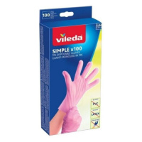 Vileda Simple rukavice S/M 100 ks