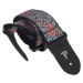 Perri's Leathers Jacquard Strap Blue And Red Flower