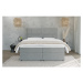 Svetlosivá boxspring posteľ s úložným priestorom 180x200 cm Lola – Ropez